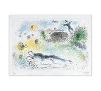 SSLDP LFHLI Famoso Poster di Marc Chagall Arte Astratta da Parete Pittura su Tela e Stampe di Marc Chagall Decorazione nordica per Soggiorno 50x70 cm Senza Cornice