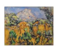 SSLDP LFHLI Famoso Poster Vintage di Paul Cezanne, Paesaggio Montano, Arte murale, Dipinto su Tela e Stampe di Paul Cezanne, Immagine per la casa 40x60cmx1 Senza Cornice