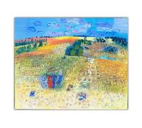 SSLDP LFHLI Famoso Poster Vintage di Raoul Dufy《Il Campo di Grano, 1929》Arte murale Raoul Dufy, Dipinto su Tela e Stampe, Decorazione per la casa, 60x70cmx1, Senza Cornice