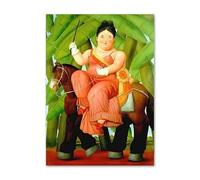 SSLDP LFHLI Fernando Botero Poster Astratto Donna grassa Arte murale Fernando Botero Dipinto su Tela e Stampe Decorazione per la casa nordica Immagine 40x60cmx1 Senza Cornice