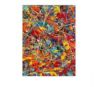 SSLDP LFHLI Jackson Pollock Abstract Poster Bright Colorful Lines Wall Art Jackson Pollock Canvas Painting Stampe Moderne Decorazione per la casa Quadro 50x70cm Senza Cornice