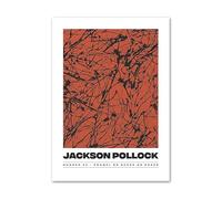 SSLDP LFHLI Jackson Pollock Retro Poster Astratto Linea Libera Arte Murale Jackson Pollock Dipinto su Tela Stampe Moderne per la Decorazione della Casa Immagine 50x70cmx1 Senza Cornice
