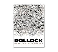 SSLDP LFHLI Jackson Pollock Retro Poster Astratto Linea Libera Arte Murale Jackson Pollock Dipinto su Tela Stampe Moderne per la Decorazione della Casa Immagine 50x70cmx1 Senza Cornice