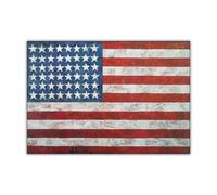 SSLDP LFHLI Jasper Johns Poster《Effetti artistici Bandiera 1954》Arte della Parete Jasper Johns Pittura su Tela e Stampe per la casa Soggiorno Decor Immagine 50x70cm Senza Cornice