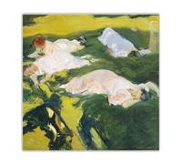 SSLDP LFHLI Joaquin Sorolla Poster《La Siesta》Arte della Parete Joaquin Sorolla Stampe Joaquin Sorolla Pittura su Tela Nordic Home Picture Decor 50x50cm Senza Cornice