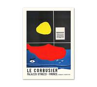SSLDP LFHLI Manifesti della Mostra Le Corbusier Espressionismo Arte murale Le Corbusier Quadro e Stampe su Tela per l'arredamento della casa Immagine 50x70cm Senza Cornice
