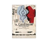 SSLDP LFHLI Manifesti della Mostra Le Corbusier Estetica Arte murale Le Corbusier Pittura e Stampe su Tela Quadro di Arredamento Moderno 40x60cmx1 Senza Cornice