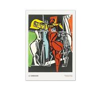 SSLDP LFHLI Manifesti della Mostra Le Corbusier Estetica Arte murale Le Corbusier Pittura e Stampe su Tela Quadro di Arredamento Moderno 40x60cmx1 Senza Cornice