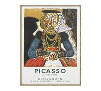 SSLDP LFHLI Manifesto della Mostra Classica di Pablo Picasso, Arte murale Astratta, Dipinto su Tela e Stampe di Pablo Picasso, Quadro Nordico per la casa, 40x60 cm, Senza Cornice