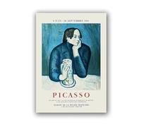 SSLDP LFHLI Manifesto della Mostra Classica di Pablo Picasso, Moderna Galleria d'Arte, Dipinto su Tela e Stampe di Pablo Picasso, Decorazione per la casa, 40x60 cm, Senza Cornice.