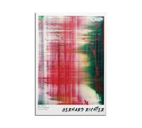 SSLDP LFHLI Manifesto della Mostra del museo Gerhard Richter Arte murale Astratta Gerhard Richter Tela Pittura e Stampe Decorazione per la casa Immagine 40x60cmx1 Senza Cornice
