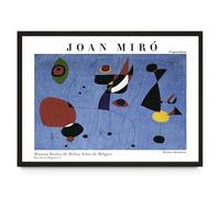 SSLDP LFHLI Manifesto della Mostra del museo Joan Miro Surrealismo Arte murale Joan Miro Tela Pittura e Stampe Moda Arredamento per la casa Quadro da Parete 40x60cm Senza Cornice
