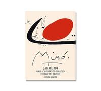 SSLDP LFHLI Manifesto della Mostra di Joan Miro Abstract The Red Sun Wall Art Joan Miro Pittura e Stampe Nordic Home Décor 50x70cm Senza Cornice