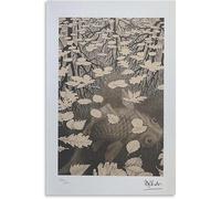 SSLDP LFHLI Manifesto della mostra di MC Escher Tre mondi, stampe e dipinti su tela di MC Escher, decorazione per la casa, soggiorno, 40x60cmx1, senza cornice.