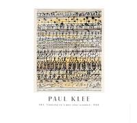 SSLDP LFHLI Manifesto della Mostra di Paul Klee, Linee Vintage, Arte murale, Dipinto su Tela e Stampe di Paul Klee, Moda, Semplice, Decorazione per la casa, 40x60cmx1, Senza Cornice
