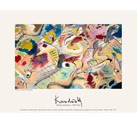 SSLDP LFHLI Manifesto della Mostra di Wassily Kandinsky, Arte Astratta da Parete, Dipinto su Tela e Stampe di Wassily Kandinsky, Arredamento Moderno per la casa, 40x60cmx1, Senza Cornice.