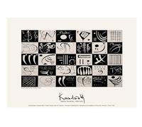 SSLDP LFHLI Manifesto della Mostra di Wassily Kandinsky, Arte Astratta da Parete, Dipinto su Tela e Stampe di Wassily Kandinsky, Arredamento Moderno per la casa, 40x60cmx1, Senza Cornice.