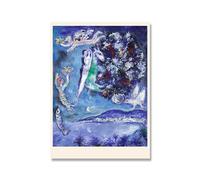 SSLDP LFHLI Marc Chagall Classic Poster Arte Astratta da Parete Marc Chagall Tela Pittura E Stampe Moderna Decorazione Soggiorno Immagine 50x70cmx1 Nessuna Cornice