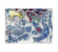 SSLDP LFHLI Marc Chagall Poster Astratto Espressioni Arte murale Marc Chagall Pittura su Tela e Stampe Foto di Arredamento casa 50x70cm Senza Cornice