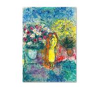 SSLDP LFHLI Marc Chagall Surrealismo Poster Astratto Arte della Parete Marc Chagall Tela Pittura E Stampe Moderna Casa Room Decor Immagine 50x70cmx1 Senza Cornice