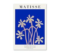 SSLDP LFHLI Matisse Mostra Poster Foglie Semplici Arte della Parete Matisse Tela Pittura E Stampe Casa Soggiorno Decor Immagine 50x70cmx1 Senza Cornice
