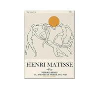 SSLDP LFHLI Moderno Matisse Poster Astratto Danza Arte della Parete Matisse Tela Pittura E Stampe Casa Soggiorno Decor Immagine 50x70cmx1 Senza Cornice
