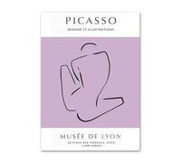 SSLDP LFHLI Pablo Picasso Sketch Abstract Poster Donna Wall Art Pablo Picasso Tela Pittura e Stampe Nordic Home Soggiorno Decorazione Immagine 40x60cm Senza Cornice