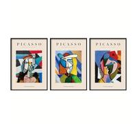 SSLDP LFHLI Pablo Picasso Surrealismo Figura Poster Arte Astratta Parete Pablo Picasso Tela Pittura e Stampe Nordic Home Decor Immagine 40x60cmx3 Senza Cornice