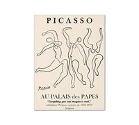 SSLDP LFHLI Picasso: Semplici Linee di Poster, Illustrazione murale del Personaggio, Pittura e Stampe su Tela di Picasso, Quadro di Arredamento Moderno 50x70cm Senza Cornice.