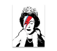 SSLDP LFHLI Poster Acquerello della Regina Elisabetta II, Ritratto, Arte murale, Pittura su Tela e Stampe della Regina Elisabetta II, Immagine per la Decorazione della casa, 50x70cmx1, Senza Cornice.