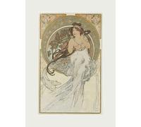 SSLDP LFHLI Poster Astratto di Alphonse Mucha Arte murale della Dea delle Stagioni Alphonse Mucha Quadro e Stampe di Arredamento casa 40x60cm Senza Cornice