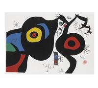 SSLDP LFHLI Poster Astratto di Joan Miró, Arte murale Vintage, Dipinto su Tela di Joan Miró, Stampe di Joan Miró, Decorazione nordica per la casa e Il Soggiorno, Immagine 50x70cmx1 Senza Cornice