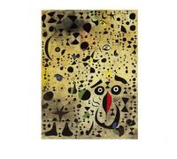 SSLDP LFHLI Poster Astratto di Joan Miró, Arte murale Vintage, Dipinto su Tela di Joan Miró, Stampe di Joan Miró, Decorazione nordica per la casa e Il Soggiorno, Immagine 50x70cmx1 Senza Cornice