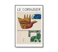 SSLDP LFHLI Poster Astratto Le Corbusier Mostra retrò Arte murale Le Corbusier Pittura e Stampe Quadro di Arredamento Moderno 40x60cm Senza Cornice