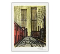 SSLDP LFHLI Poster Bernard Buffet Paesaggio Architettonico Arte murale Bernard Buffet Pittura e Stampe Foto di Arredamento casa 50x70cm Senza Cornice