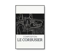 SSLDP LFHLI Poster Classico di Le Corbusier Arte murale Moderna di metà secolo Pittura e Stampe su Tela di Le Corbusier Quadro di Arredamento Nordico 40x60cm Senza Cornice