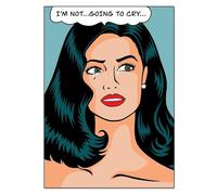 SSLDP LFHLI Poster con Cartoni Animati di Roy Lichtenstein, Ragazza, Arte murale, Roy Lichtenstein, Dipinto su Tela e Stampe, Decorazione per la casa nordica, Soggiorno, 50x70 cm, Senza Cornice.