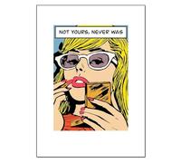 SSLDP LFHLI Poster con Cartoni Animati di Roy Lichtenstein, Ragazza, Arte murale, Roy Lichtenstein, Dipinto su Tela e Stampe, Decorazione per la casa nordica, Soggiorno, 50x70 cm, Senza Cornice.