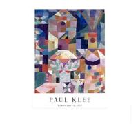 SSLDP LFHLI Poster della Mostra di Paul Klee, Acquerello, Geometria, Arte murale, Dipinto su Tela e Stampe di Paul Klee, Arredamento Moderno per la casa, Immagine 50x70 cm, Senza Cornice.