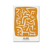 SSLDP LFHLI Poster della Mostra di Paul Klee Arte Astratta da Parete Paul Klee Pittura su Tela e Stampe Decorazione nordica per la casa e Il Soggiorno Immagine da Parete 50x70cm Nessuna Cornice