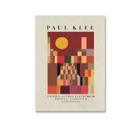 SSLDP LFHLI Poster della Mostra di Paul Klee Arte Astratta da Parete Paul Klee Pittura su Tela e Stampe Decorazione nordica per la casa e Il Soggiorno Immagine da Parete 50x70cm Nessuna Cornice