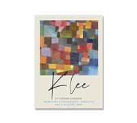 SSLDP LFHLI Poster della Mostra di Paul Klee Arte Astratta da Parete Paul Klee Pittura su Tela e Stampe Decorazione nordica per la casa e Il Soggiorno Immagine da Parete 50x70cm Nessuna Cornice