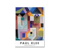 SSLDP LFHLI Poster della Mostra di Paul Klee Arte Astratta da Parete Paul Klee Pittura su Tela e Stampe Decorazione nordica per la casa e Il Soggiorno Immagine da Parete 50x70cm Nessuna Cornice