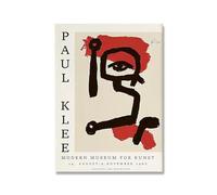 SSLDP LFHLI Poster della Mostra di Paul Klee Arte Astratta da Parete Paul Klee Pittura su Tela e Stampe Decorazione nordica per la casa e Il Soggiorno Immagine da Parete 50x70cm Nessuna Cornice