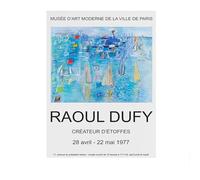 SSLDP LFHLI Poster della Mostra di Raoul Dufy, Arte Astratta da Parete, Dipinti su Tela e Stampe di Raoul Dufy, Decorazione nordica per la casa e Il Soggiorno, 50x70cmx1, Senza Cornice.