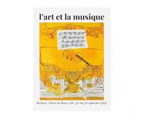 SSLDP LFHLI Poster della Mostra di Raoul Dufy, Arte Astratta da Parete, Dipinti su Tela e Stampe di Raoul Dufy, Decorazione nordica per la casa e Il Soggiorno, 50x70cmx1, Senza Cornice.