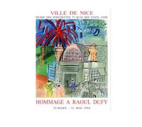 SSLDP LFHLI Poster della Mostra di Raoul Dufy, Arte murale con Paesaggio, Dipinti su Tela e Stampe di Raoul Dufy, Decorazione per la casa nordica, Soggiorno, 50x70cmx1, Senza Cornice.