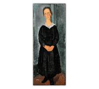 SSLDP LFHLI Poster di Amedeo Modigliani La Giovane Cameriera, 1918. Quadro su Tela e Stampe di Amedeo Modigliani, Decorazione da Parete per la casa, 50x130 cm, Senza Cornice.