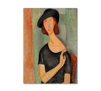 SSLDP LFHLI Poster di Amedeo Modigliani, Modernismo, Ritratto di Donna, Arte murale, Amedeo Modigliani, Dipinto su Tela e Stampe, Decorazione per la casa, 40x60 cm, Senza Cornice