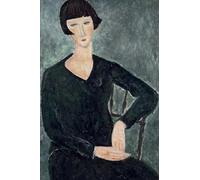 SSLDP LFHLI Poster di Amedeo Modigliani Ritratto di Una Donna Illustrazione murale Pittura e Stampe su Tela di Amedeo Modigliani Quadro di Arredamento per la casa 50x70cm Senza Cornice